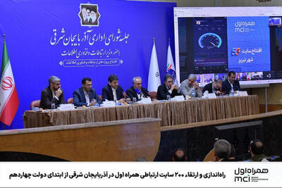  راه‌اندازی و ارتقاء 200 سایت ارتباطی همراه اول در آذربایجان شرقی از ابتدای دولت چهاردهم