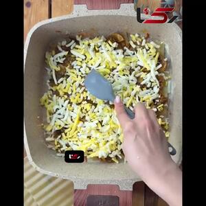  لازانیا رو با این روش تو تابه بپز + فیلم