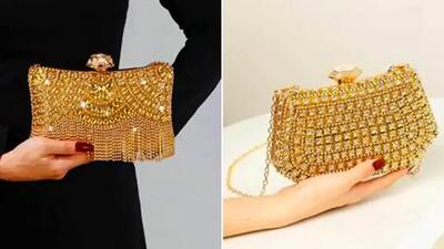  استایل شیک با کیف طلایی مجلسی؛ 15 مدل تازه را ببینید