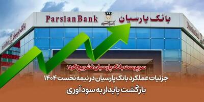  جزئیات عملکرد بانک پارسیان در نیمه نخست ۱۴۰۴ / بازگشت پایدار به سودآوری