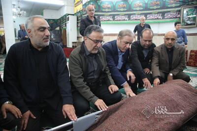  گزارش تصویری:‌ مراسم تشییع پیکر برادر سید مصطفی تاجزاده