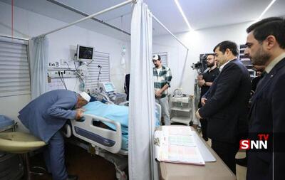  وزیر ورزش: از وضعیت «صابر کاظمی» ناامید نیستیم + عکس