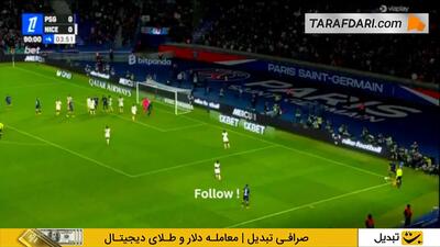  گل گونسالو راموس به نیس (پاری سن ژرمن 1-0 نیس)