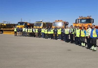  مانور عملیات زمستانی در فرودگاه اردبیل برگزار شد - تسنیم