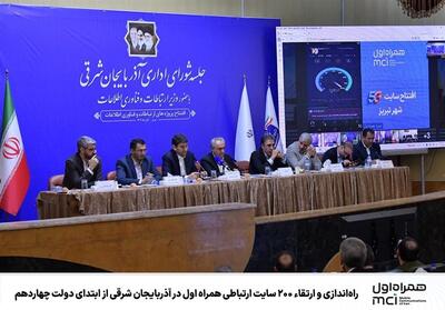  راه‌اندازی و ارتقاء 200 سایت ارتباطی همراه اول در آذربایجان شرقی از ابتدای دولت چهاردهم - تسنیم