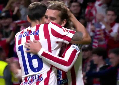  گل سوم اتلتیکومادرید به سویا (گریزمان)