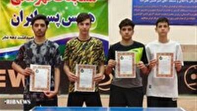  قهرمانی رقابت‌های منطقه ۶ جوانان کشور از آن پینگ‌ پنگ‌ باز قمی شد