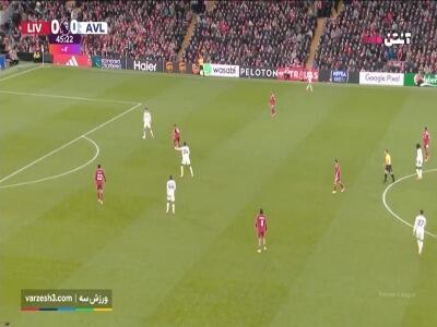  گل اول لیورپول به استون ویلا توسط محمد صلاح