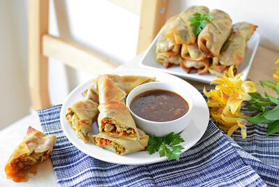  طرز تهیه بورک مرغ
