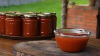  غذای محلی آذربایجان؛ استیک تاماهاک و رب گوجه خانگی (فیلم)