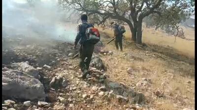  مهار آتش‌سوزی در کوه‌های خان یک پس از 3 روز