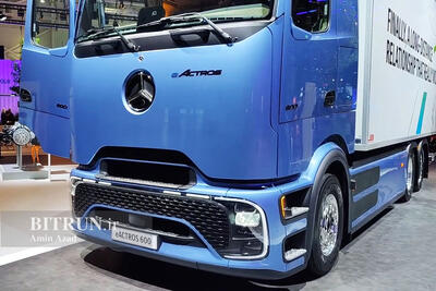  آکتروس برقی کامیون سال ۲۰۲۵ شد؛ غول ۴۰ تنی مرسدس نماد جدید فناوری و طراحی