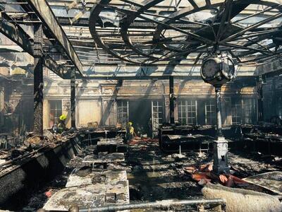  آتش سوزی در یکی از رستوران‌های شهرک غرب