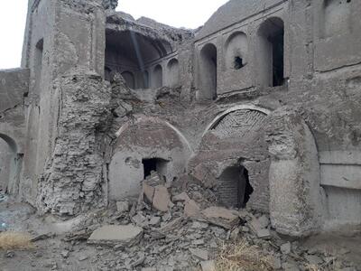  آغاز مرمت برج قلعه تاریخی معاذ شهرستان فهرج