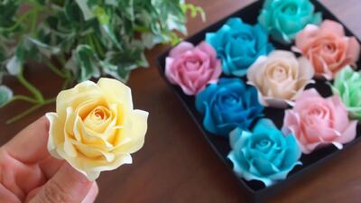  چگونه گل رز کاغذی درست کنیم ؟