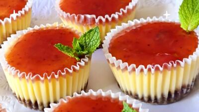  مینی چیز کیک های آسان و سریع، غنی ترین و آسان ترین دسر در 5 دقیقه !
