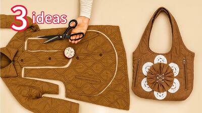  یک ژاکت قدیمی به سه محصول مختلف تبدیل شد/ نتایج واقعاً باورنکردنی است!