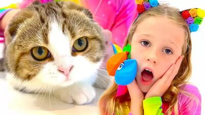  برنامه کودک جدید ناستیا و بابایی | ماجرای گربه بازی خنده دار