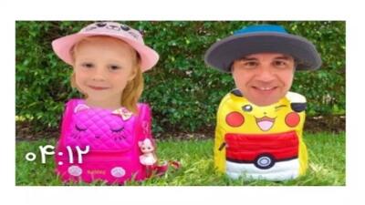  برنامه کودک جدید ناستیا و بابایی | ناستیا و کمپ زدن در طبیعت! ️