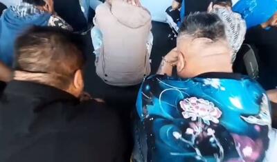  فیلم/ دستگیری ۱۰۰ نفر از حاملان سلاح سرد در شهرستان بهارستان