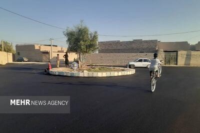  اجرای ۱۱۰ هزار مترمربع آسفالت در معابر روستایی نیمروز