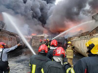  آتش سوزی بزرگ در پایتخت