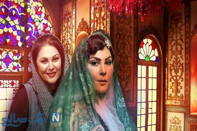  نگاهی به دکوراسیون پرهیاهو و رنگارنگ خانه لاله اسکندری در شبی با حضور بهنوش بختیاری دده خانم سریال بامداد خمار، نسرین مقانلو و نرگس محمدی / از بوفه‌ای پر از ظروف چینی تا زیبایی گل‌های آپارتمانی