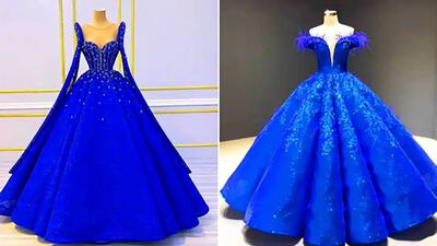  15 مدل پیراهن آبی کاربنی حنابندان؛ شیک‌ ترین انتخاب برای عروس‌ های منحصر به فرد