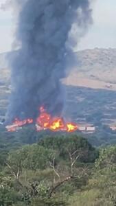  انفجار قطار حامل سوخت در مکزیک + فیلم