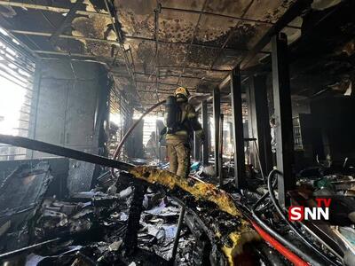  آتش سوزی یک رستوران در شهرک غرب