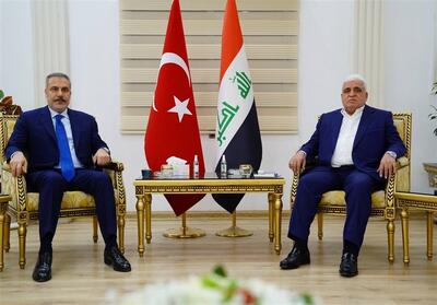 دیدار وزیر خارجه ترکیه با رئیس هیئت حشد شعبی عراق - تسنیم