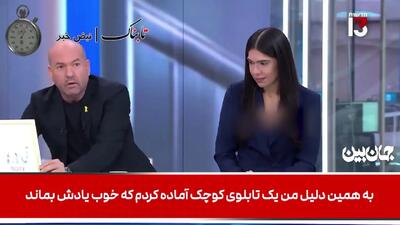  اقدام جنجالی مجری کانال 13 اسرائیل برای نتانیاهو/فیلم