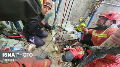  نجات جان جوان زنجانی از داخل گودال ۷ متری