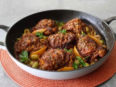  طرز تهیه مرغ مراکشی ؛ غذای شمال آفریقا با سس فلفل
