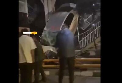  سانحه عجیب رانندگی که بامداد امروز در مشهد رخ داد