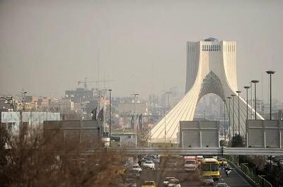  شاخص آلودگی هوا تهران امروز دوشنبه ۱۲ آبان