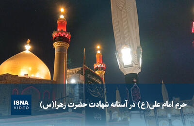  ویدیو/ حرم امام علی‌(ع) در آستانه شهادت حضرت زهرا(س)