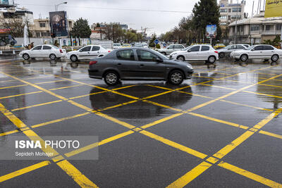  بارش باران، علت ترافیک مشهد