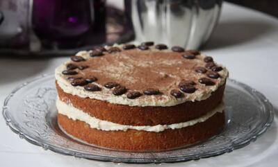  طرز تهیه کیک قهوه با کرم کره‌ای کاپوچینو