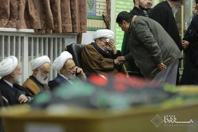 گزارش تصویری: مراسم تشییع پیکر همسر آیت الله اشرفی شاهرودی