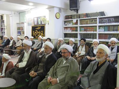  تصاویری از مجلس عزای فاطمه زهرا (س) در دفتر مرحوم آیت الله العظمی صانعی