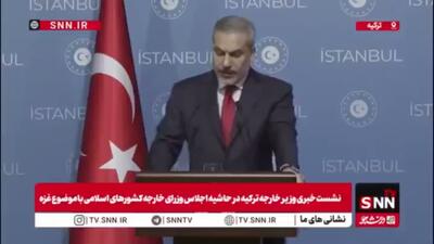  فیدان: اجرای توافق صلح شرم‌الشیخ به‌دلیل تداوم نقض آتش‌بس از سوی اسرائیل با مشکل مواجه شده است