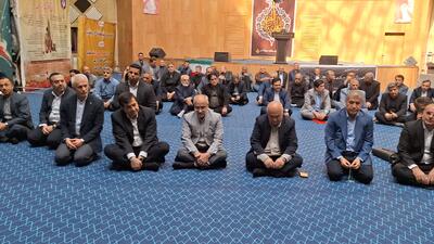  وزیر ورزش و جوانان در مراسم زنده یاد احمد سعادتمند