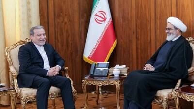  دیدار رئیس سازمان قضایی نیرو‌های مسلح با عراقچی