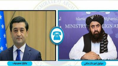  طالبان در تماس با وزیر خارجه ازبکستان بر اولویت دیپلماسی منطقه‌ای تأکید کرد