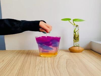  یخ رنگی بدون رنگ خوراکی