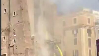  فرو ریختن برج کونتی در رم حین عملیات مرمت