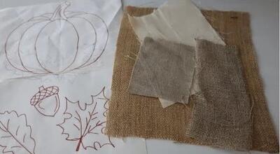  من مقداری پارچه کرباس ارزان قیمت خریدم و بلافاصله یک قطعه دکوری شیک برای خانه درست کردم!