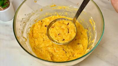  طرز تهیه کوکو کدو با کدو! فقط کمی کدو تنبل، یک سیب و تخم مرغ اضافه کنید