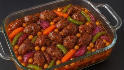  طرز تهیه دل مرغ با نخود و سبزیجات؛ غذای مقوی و لذیذ در خانه